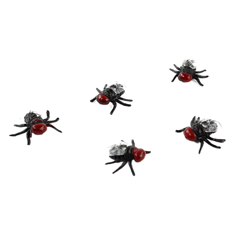 Amazon AliExpress Halloween Fool's Day plastic PVC simulation fake flies model accessories small toys in stock