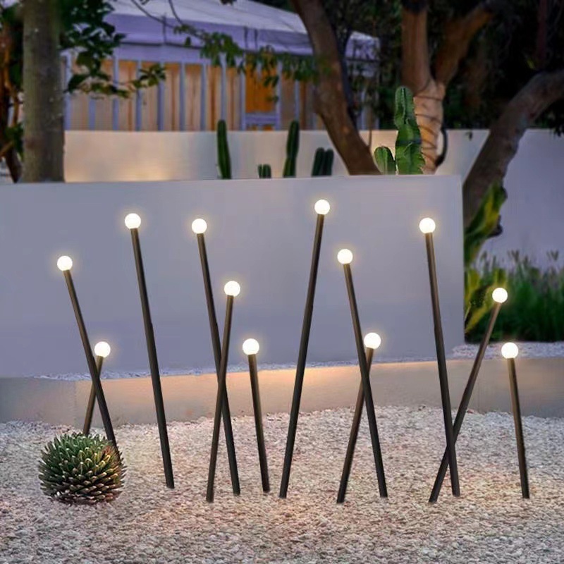 Solar-powered garden courtyard lamp, floor lamp, lawn waterproof landscaping light, terrace & balcony ambiance lighting, decorative lights