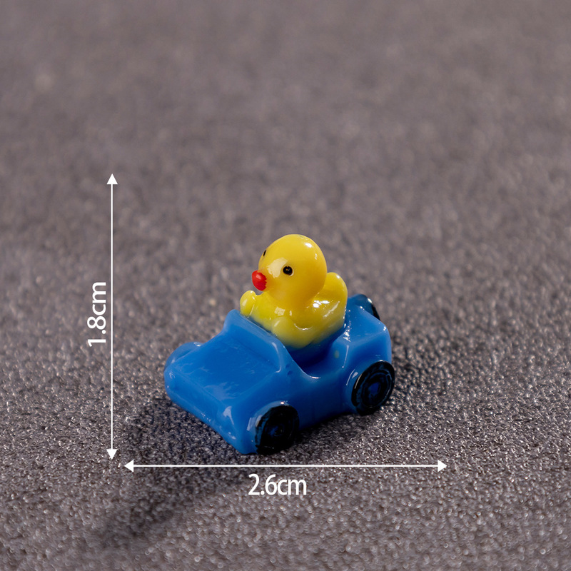 苔マイクロ風景かわいい車の小さなアヒルかわいいミニチュアシーン手作り diy 樹脂アクセサリー小さな装飾品|undefined