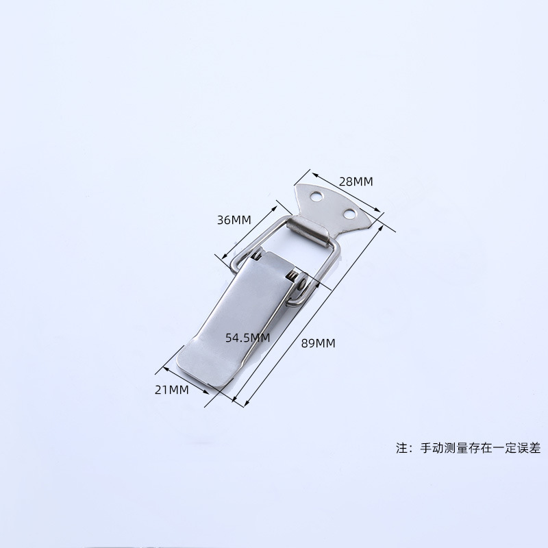 ステンレス製のロック穴のないカモの口のボタンの金属のスプリングのボタンの道具箱のボタンの平たい口の鉄のボタンのロック|undefined