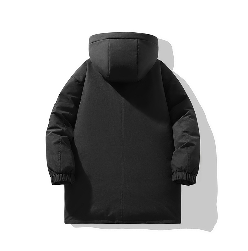 Giacca da uomo alla moda, da esterno, media, lunga, casual, con cappuccio, multi-borsa, da coppia, spesso_voghion.com