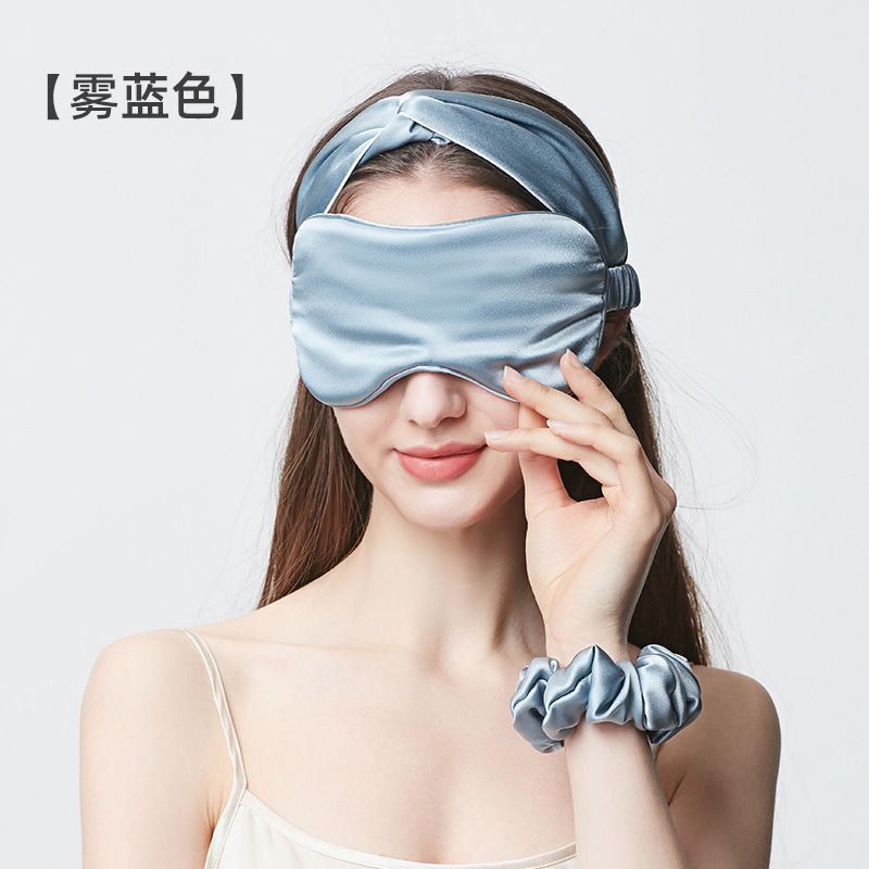 シルクアイマスク19 m 100% 桑シルク睡眠アイマスク遮光通気アイマスク刺繍ロゴクロスボーダー卸売り|undefined