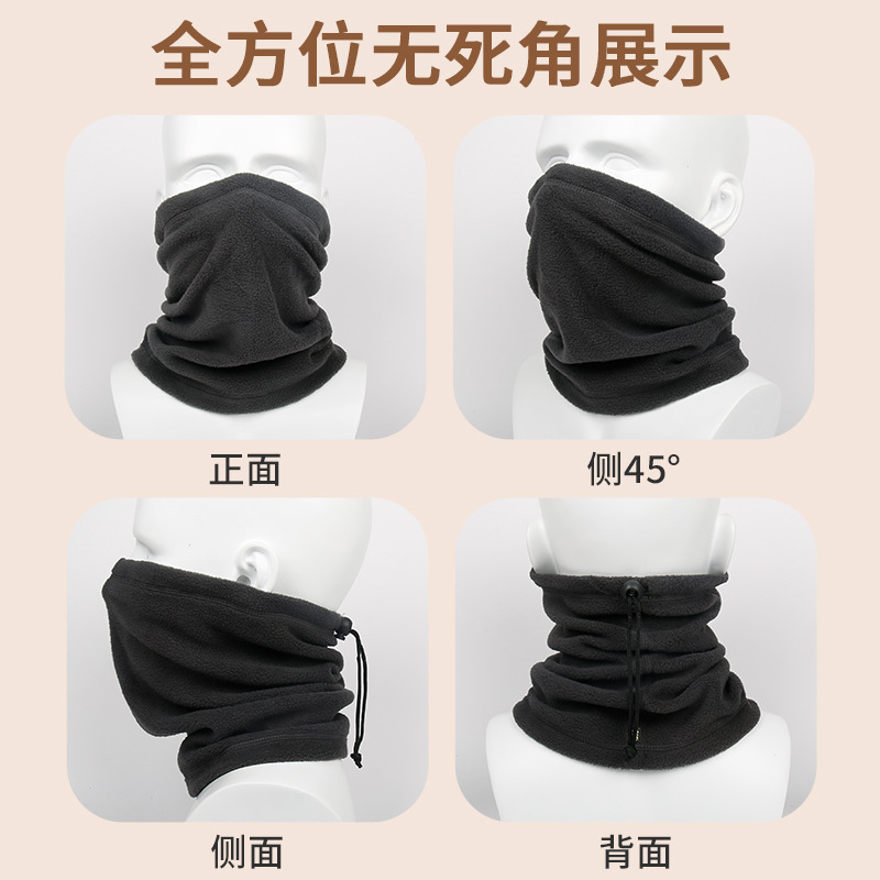 Cuello térmico de vellón grueso, bufanda multifuncional para ciclismo o deportes al aire libre, protección contra el viento e invierno. image 4