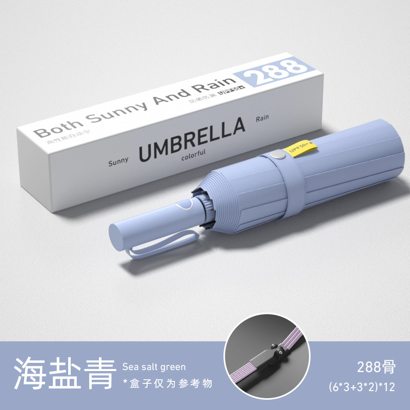 Paraguas personalizados paraguas plegables automáticos grandes para aumentar el refuerzo de paraguas solares para sol y lluvia paraguas al por mayor