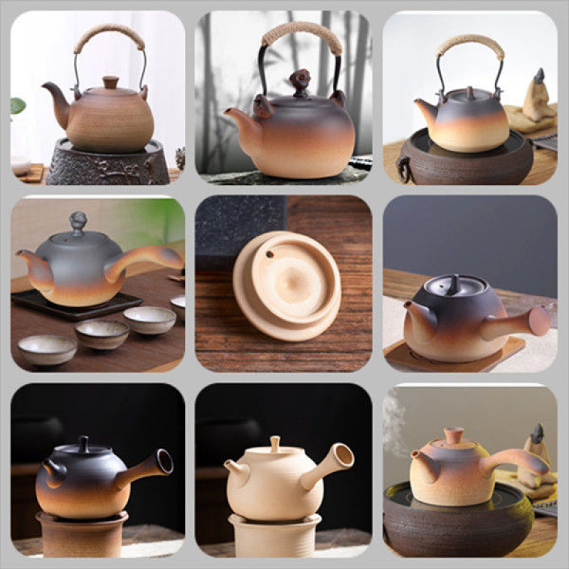 Stoneware Health-Preserving Teapot, Water Kettle, High-Temperature-Resistant Ceramic Electric Ceramic Stove, Charcoal Stove with Open Flame