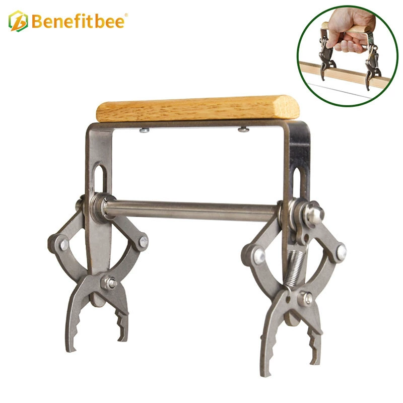 Трансграничный хит продаж, зажим для селезенки из нержавеющей стали, зажим для рамки улья, зажим для селезенки, зажим с деревянной ручкой, инструмент для пчеловодства