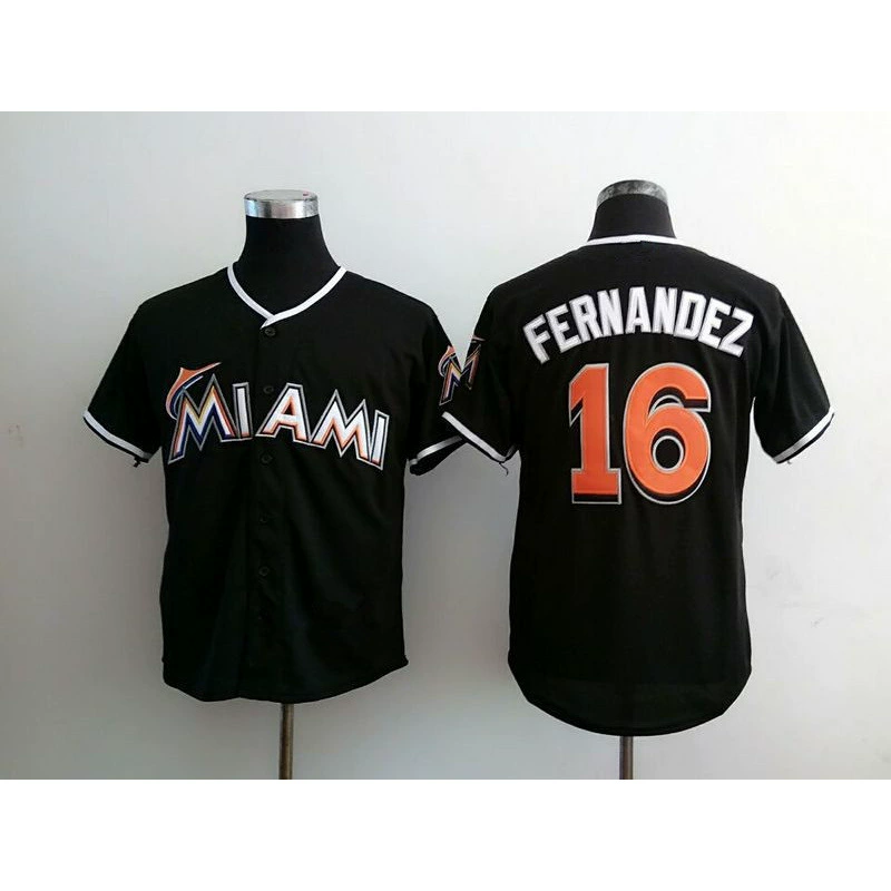 Оптовая бейсбольная форма Marlins Miami Marlins мужская вышитая версия для фанатов элитная версия бейсбольной формы
