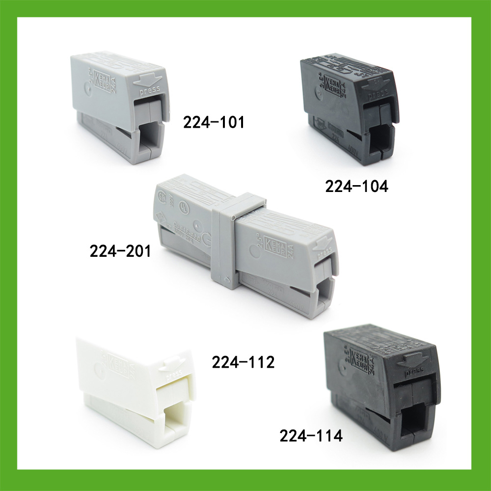 Original German 224 lamp dedicated connector terminals 101-104-112-114-201 splicing terminals