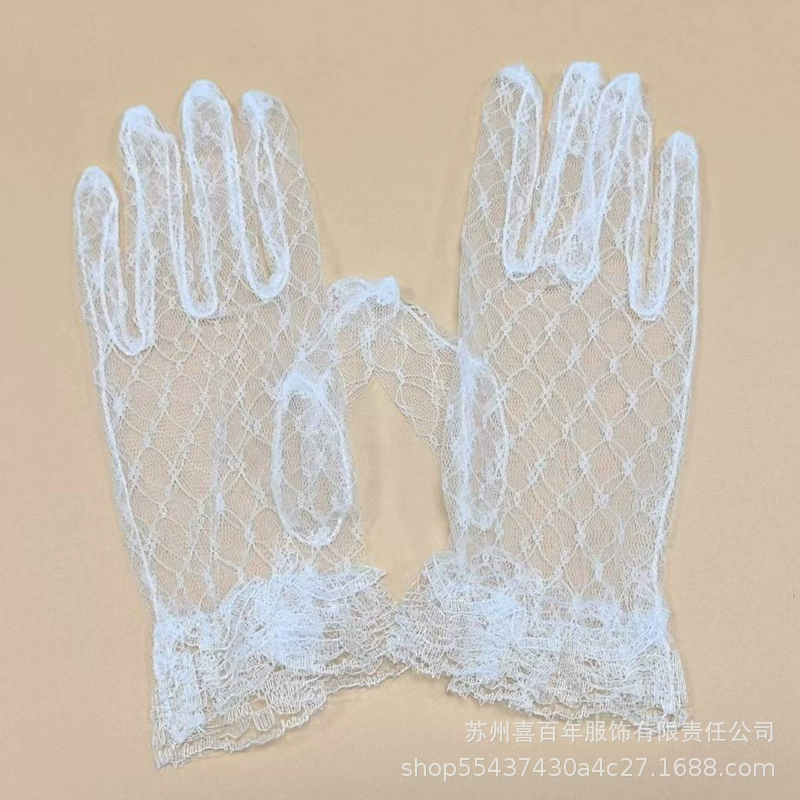 Свадебное платье из тюля кружевные перчатки для ежедневного представления на свадьбу