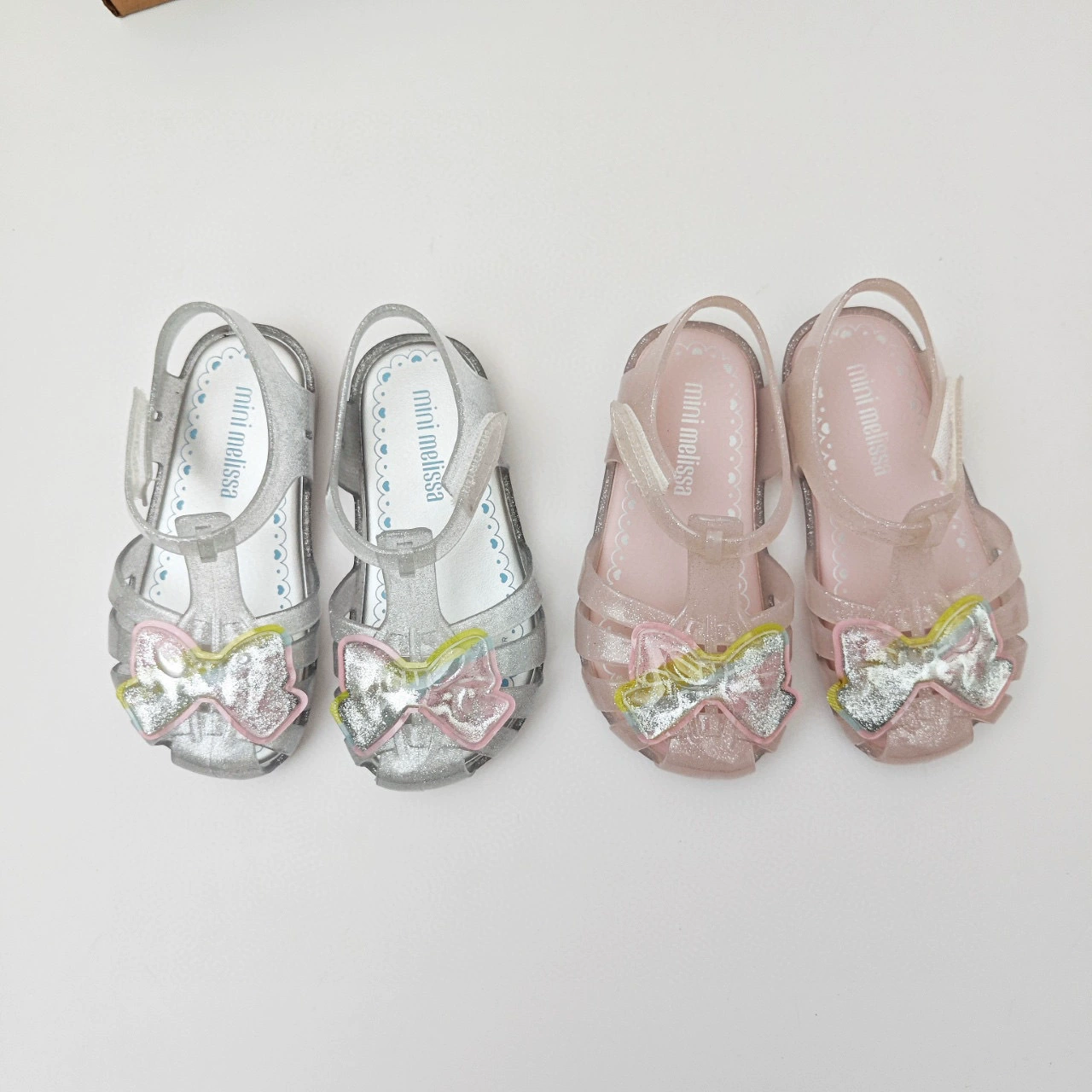 Мелисса бант желе обувь Детские сандалии melissa ароматные пляжные туфли