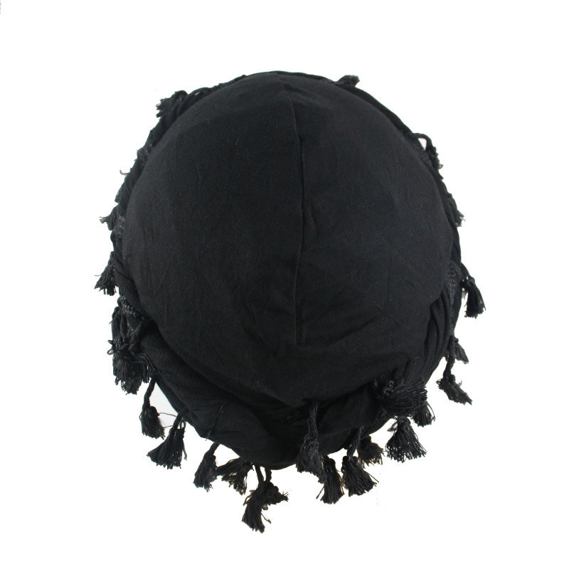 New Hot Selling Hats with Fur Edges, Headscarf Hats, Men's Hip-hop Personalized Pullover Hats, High-quality Satin Inner Twisted Tail Hats_voghion.com