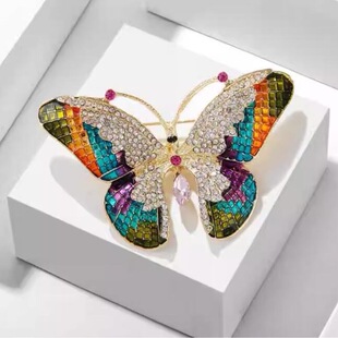 Fashionable All-match New Arrival Mixed-pick Butterfly Brooch Women's Exquisite High-end Sense Elegant Corsage Suit Jacket Pin Accessories