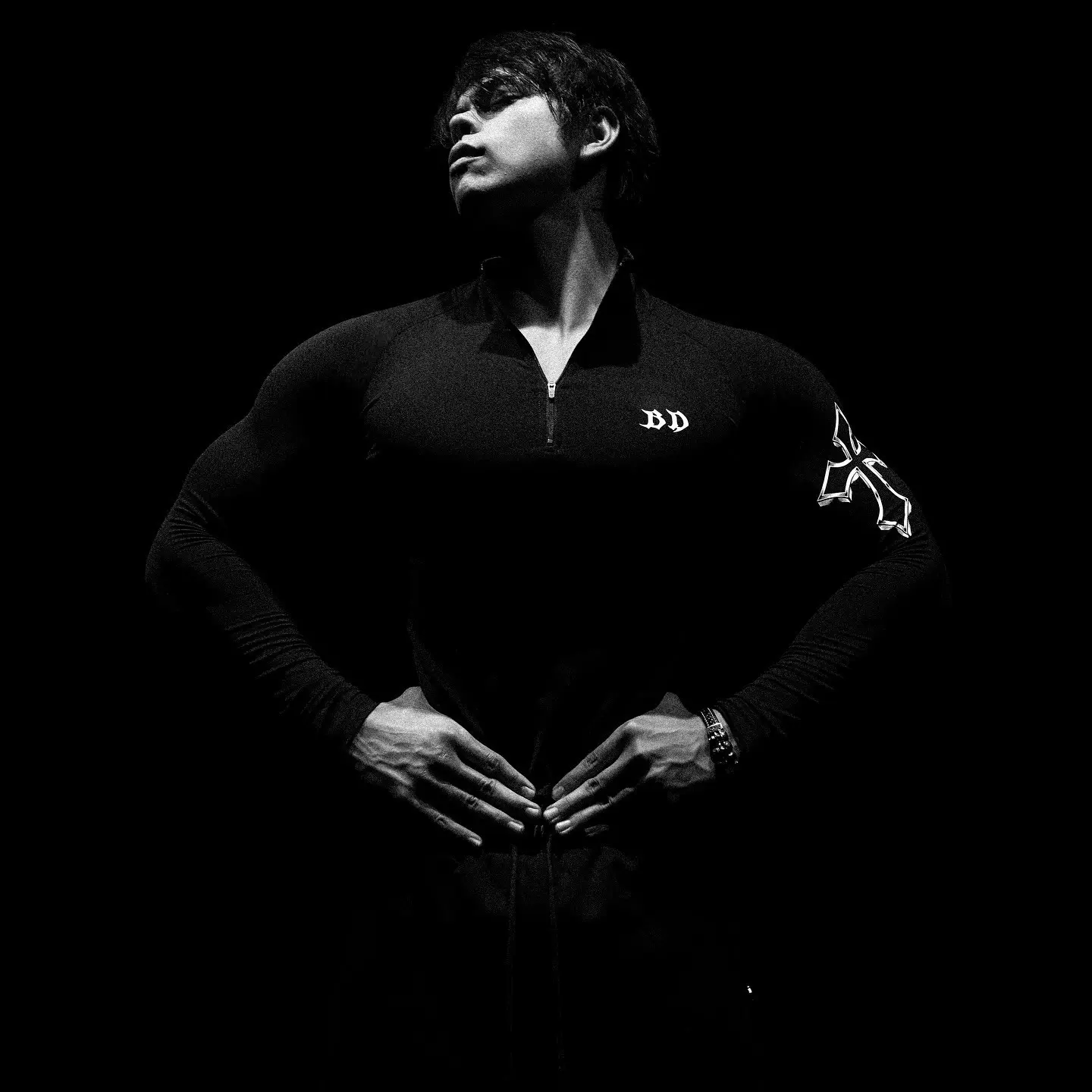 Breathedivinity美式潮牌速干紧身衣男士健身长袖打底训练运动服