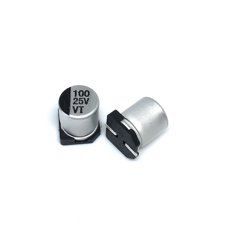 25V100UF 6.3 * 7.7MMチップ電解コンデンサLED駆動スイッチング電源SMDアルミケース固体コンデンサ|undefined