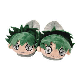 2021日本卡通火影忍者毛绒拖鞋漩涡鸣人冬季情侣保暖家居月子棉鞋