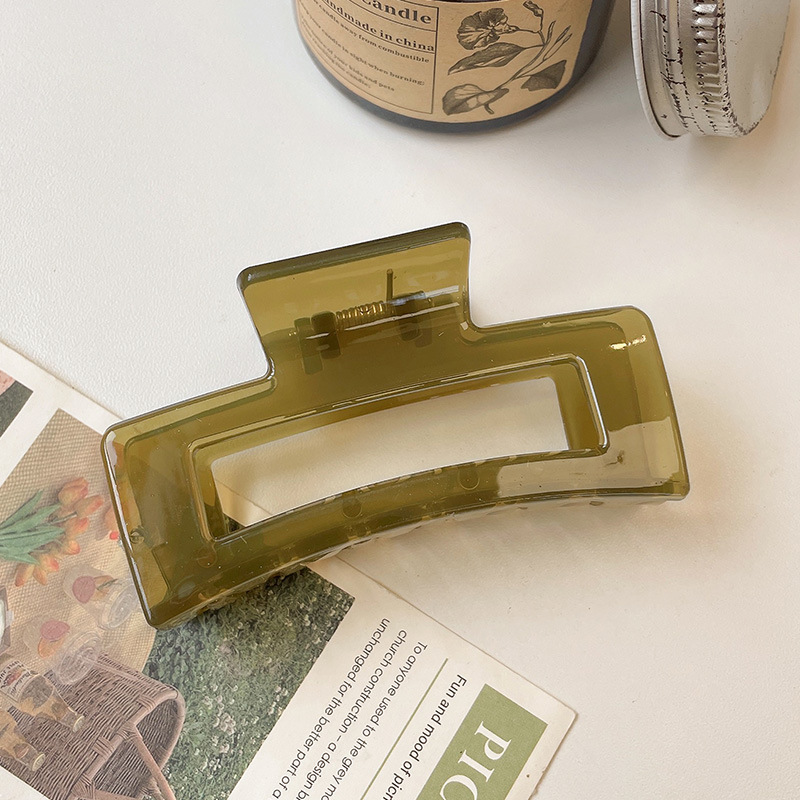 13cm Volumen de pelo clip de tiburón grande clip de pelo cuadrado de nuevo cabeza clip de pelo tocado updo clip de pelo chica