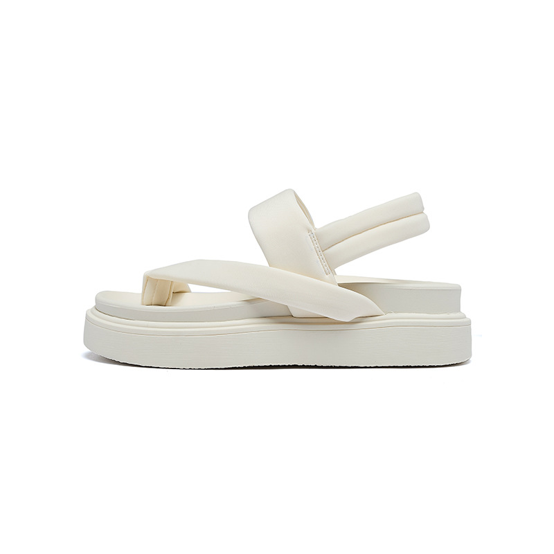 Sandalias de soleas gruesas para mujeres 2026 nuevas zapatillas de verano de playa con faldas deportivas de soleas suaves