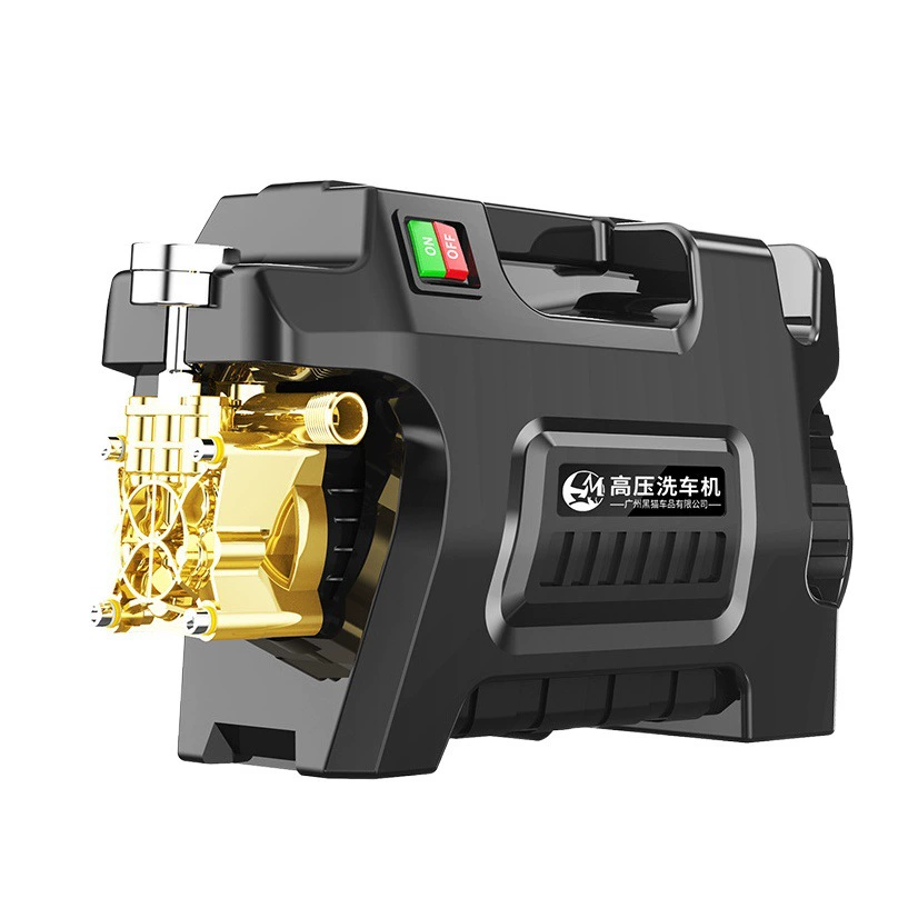 Черный кот, автомойка сверхвысокого давления, бытовая, 220 В, полностью автоматическая, мощная, для мойки автомобилей, мощная чистящая машина, водяной пистолет