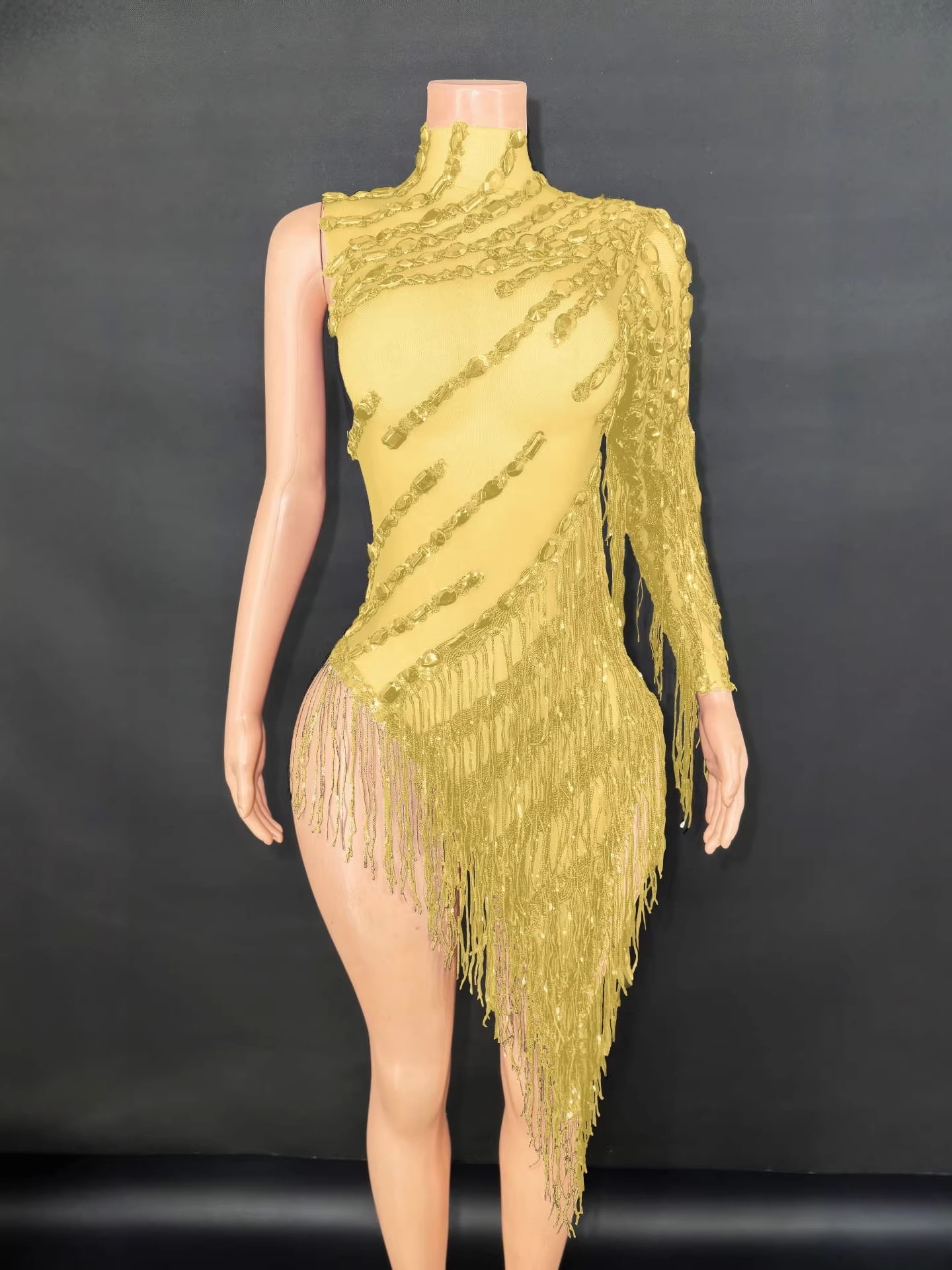 Evening dress, multicoloured quality suit, graduation party 2