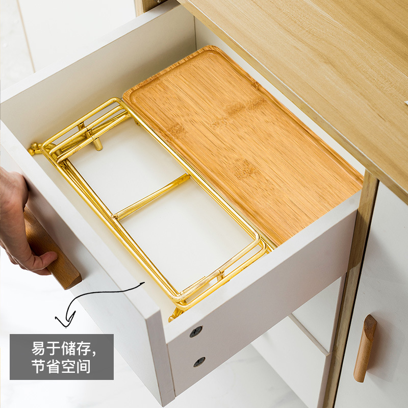 Soporte de cerámica para pastel o snacks | Bandeja de frutas de tres niveles plegable para postres, buffet o decoración