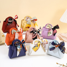 跨境礼品盒轻奢风PU皮包手提糖果礼盒结婚喜糖盒礼物袋婚礼伴手礼