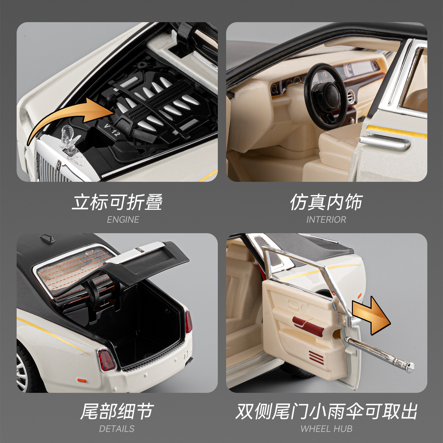(Wholesale), remote control car, realistic car model, toy car, scale 1:24, Birthday gift 4