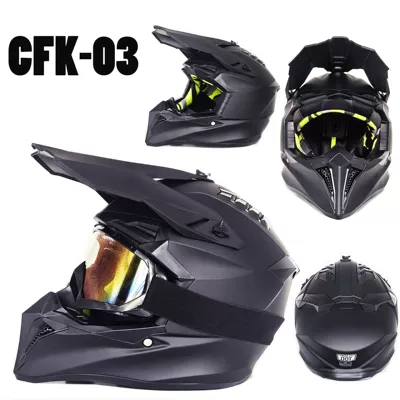 Motorcycle Helmets, Motosiklet kaskı (dəbilqə) - adult-cfk-03-matte-black-l-size