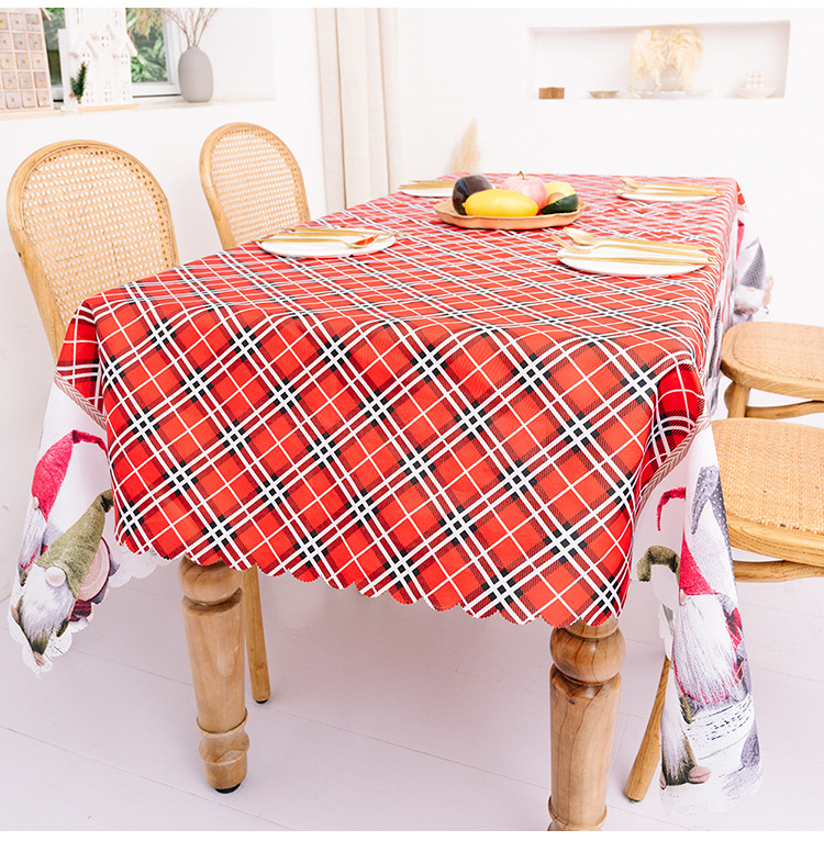 Cross-border New Arrival Christmas Decorative Creative Christmas Printing Tablecloths Table Runners Christmas Table Decoration Supplies display picture 7