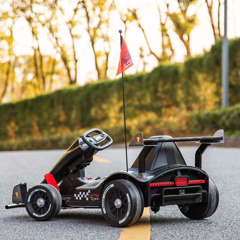 Niños eléctrico Kart drift coche control remoto pista coche eléctrico ATV diez años de edad, niño práctico coche eléctrico