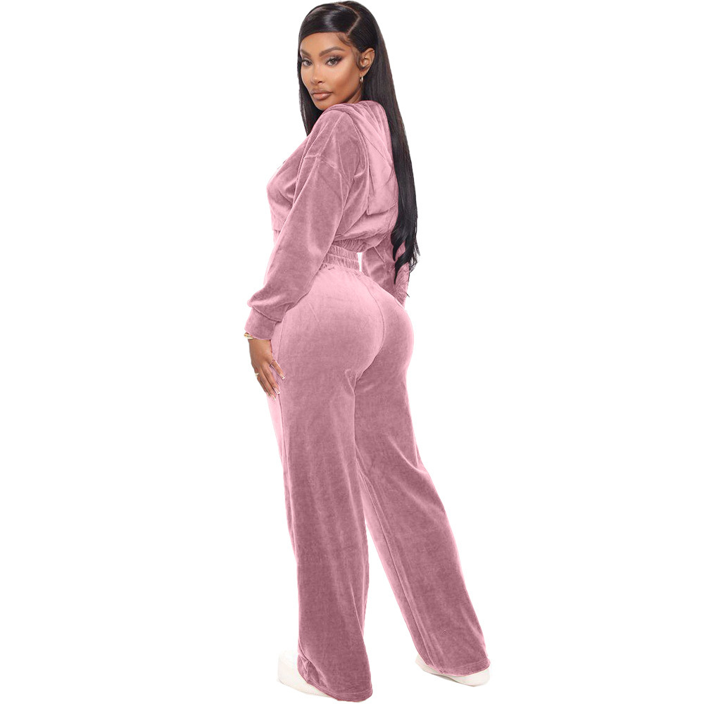 2025 Cross-Border European American Autumn/Winter Women's Clothing Hot Sale Korean Velvet Zipper Jacket And_ecoleips.com