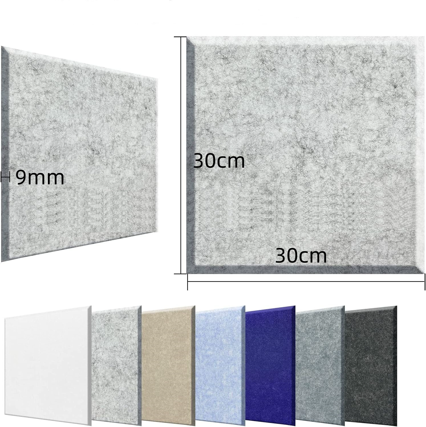 Cross-border supply of square sound-absorbing boards felt boards wall decorative boards theater piano room sound-absorbing wall stickers
