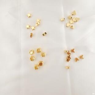 DIY�����Ʒ������� 18K��ɫ�������ĺ���С�����S�~�ߴ�����