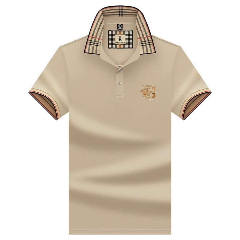Summer silk polo for leisure, oversize