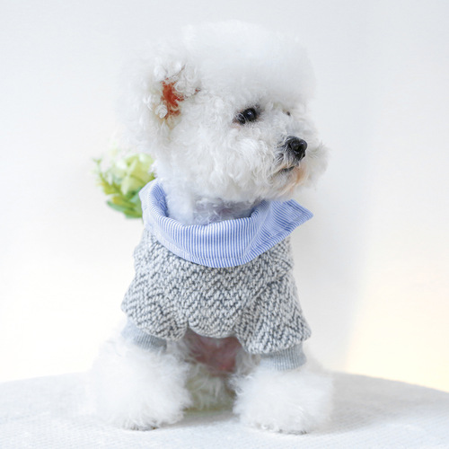 Factory direct supply/new products in stock, pet clothes, dog and cat clothing, new embroidery, fake two pieces