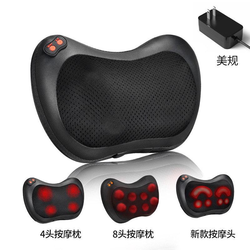 クロスボーダー電動頚椎マッサージ枕卸売り多機能車載家庭用肩首マッサージ器腰腹背中マッサージ器|undefined
