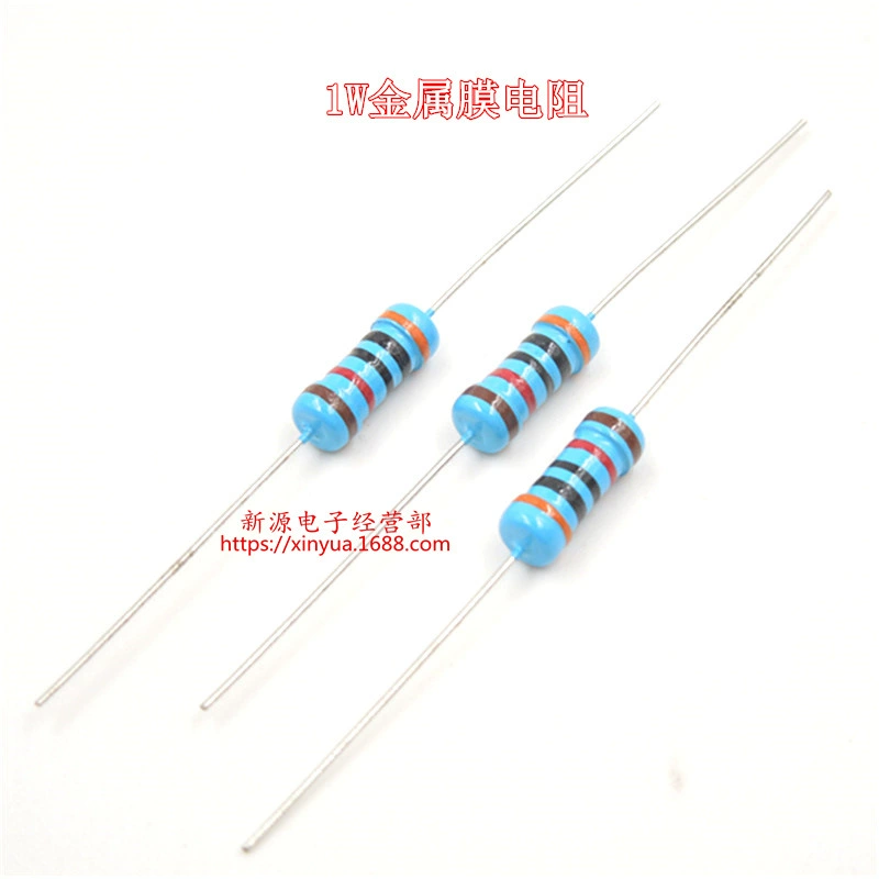 2.4R 2,4 евро 1W металлическая пленка сопротивление точность 1% точность сопротивления цвета кольцо сопротивление