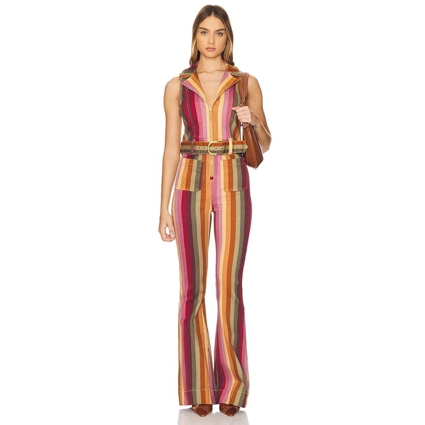 Трансграничные европейские и американские повседневные брюки контрастного цвета с принтом Amazon, широкие брюки, новый стиль