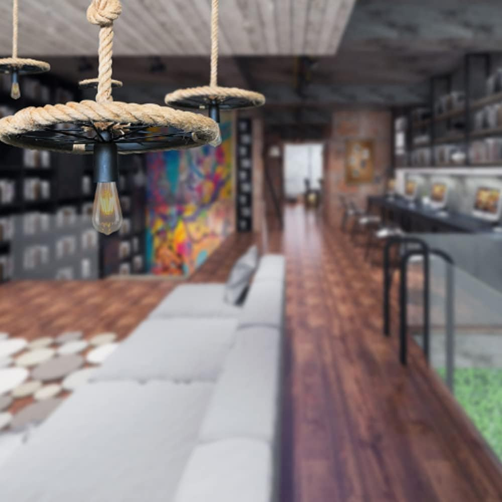 Lámparas transfronterizas Zhongshan retro lámpara de cordón de cáñamo lámpara de neumáticos lámpara de lámpara iluminación artesanal sala de exposiciones de tejido restaurante museo