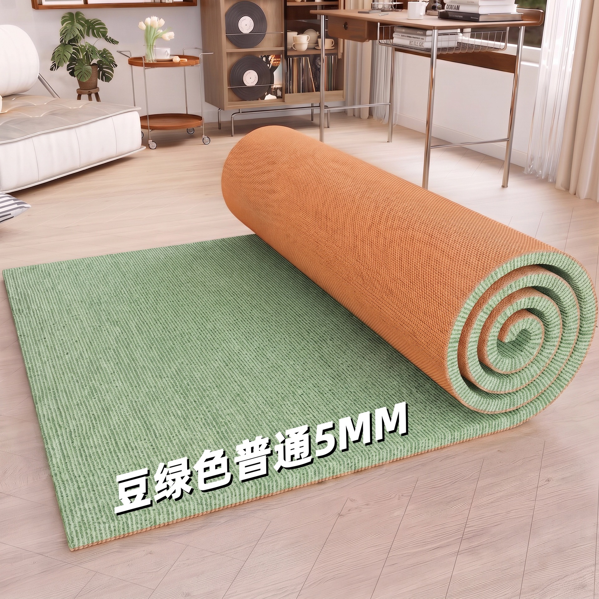 TPE 콩 녹색 단일 줄무늬 약 5mm