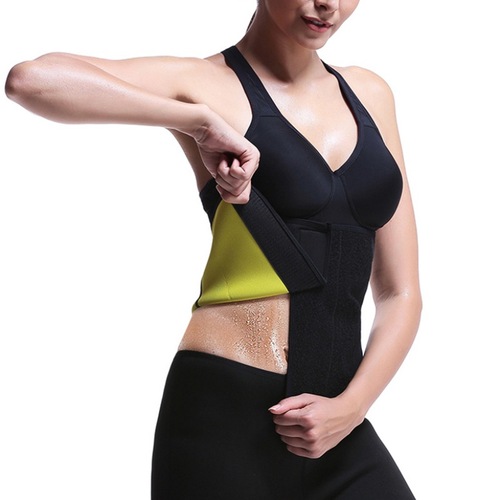 Waist-Trainer Exercise Fitness Waist-Slimming Sauna Sweat-Band with Velcro Closure Postpartum Belly-Shaping Abdominal Support Belt
