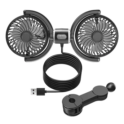 Car Fan Double-Head Car: Digər kiçik elektrik cihazlar - rear-headrest-double-head-fan