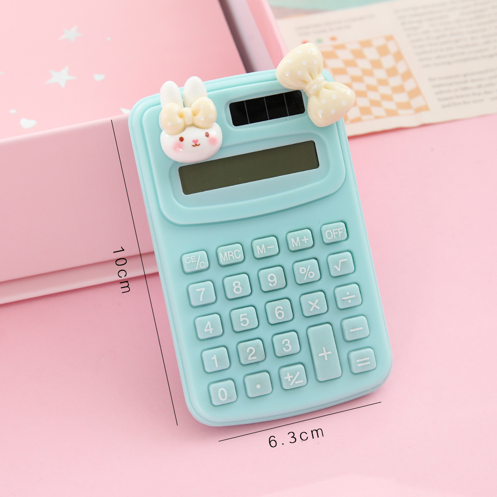 Mini Calculadora Portátil de Plástico Pantalla de 8 Dígitos para Estudiantes y Oficina
