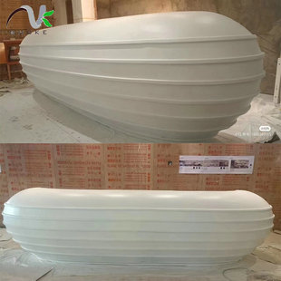 GRG gypsum special front desk modeling glass fiber gypsum wave board shopping mall large glass Steel Service Desk