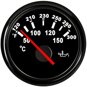 52mm İşarə Termometri Yağ Temperaturu Göstəricisi 50-150 ℃ Arxa İşıqla