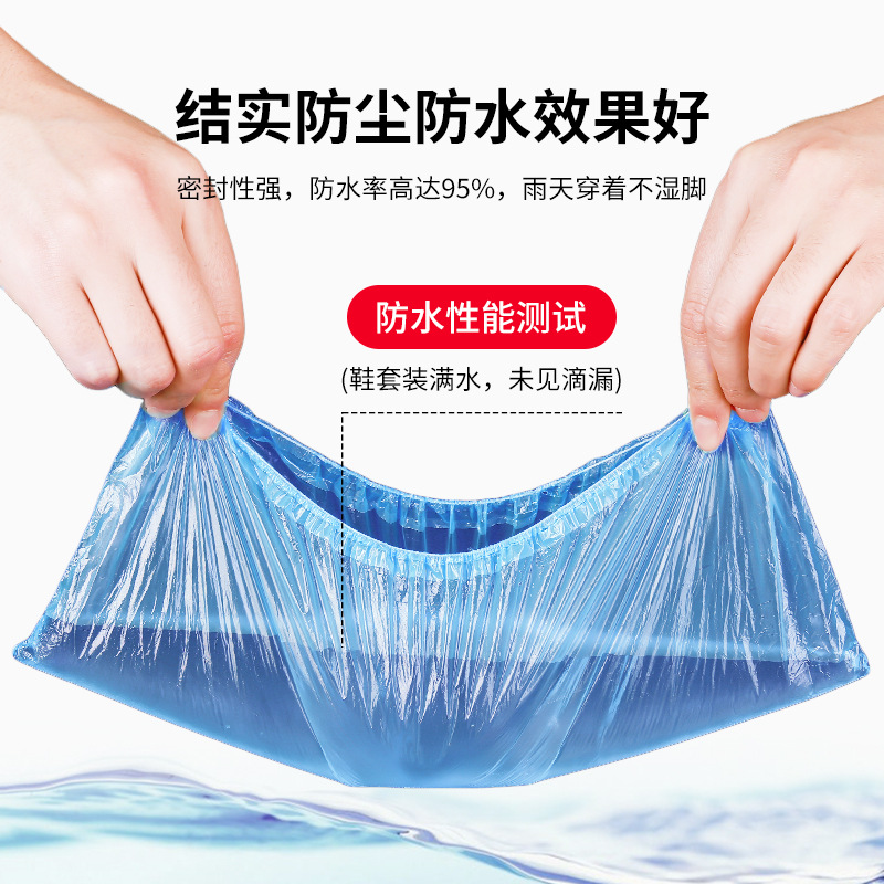 Cubierta para zapatos desechable, hogar, a prueba de polvo, antideslizante, impermeable, resistente al desgaste, cubierta de plástico transparente, venta directa de fábrica al por mayor
