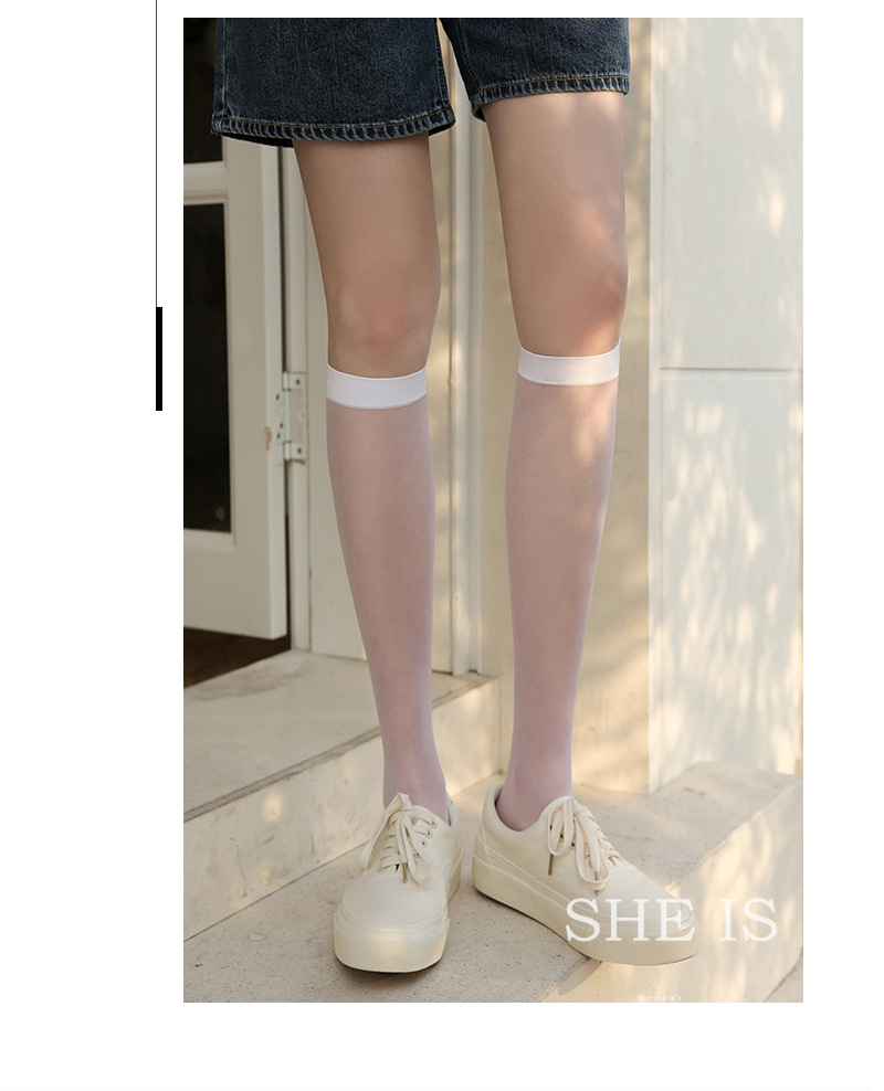Thin Section Stovepipe High Tube Uniform Socks NSMML110874