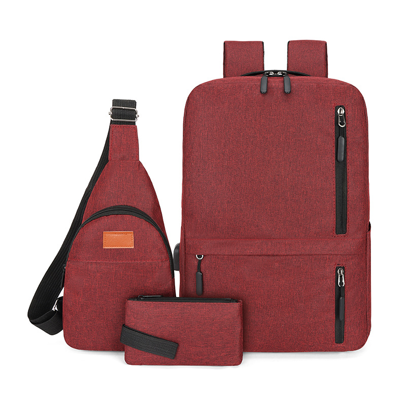 Rojo (mochila, bolsa de pecho, monedero)