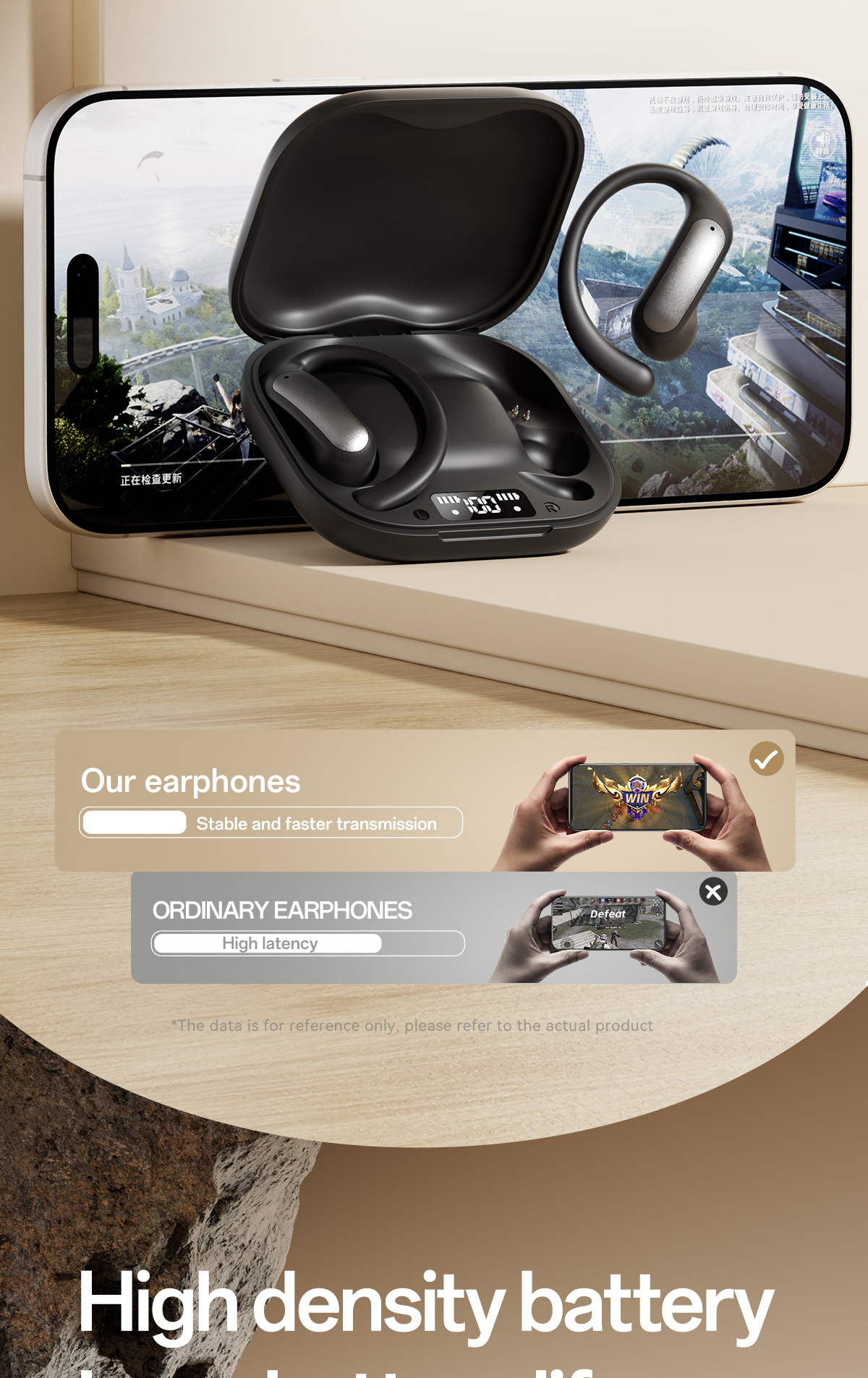 OWS New Model M140 HIFI High-Quality Ear-Hook Wireless Bluetooth Noise Cancelling_voghion.com
