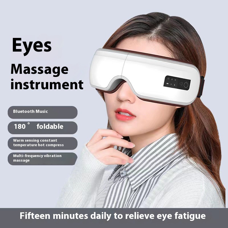 Cross-Border Eye Massager Rechargeable Eye Mask Bluetooth Fully Automatic Eye Massager Children's Air Pressure Eye Protection Device