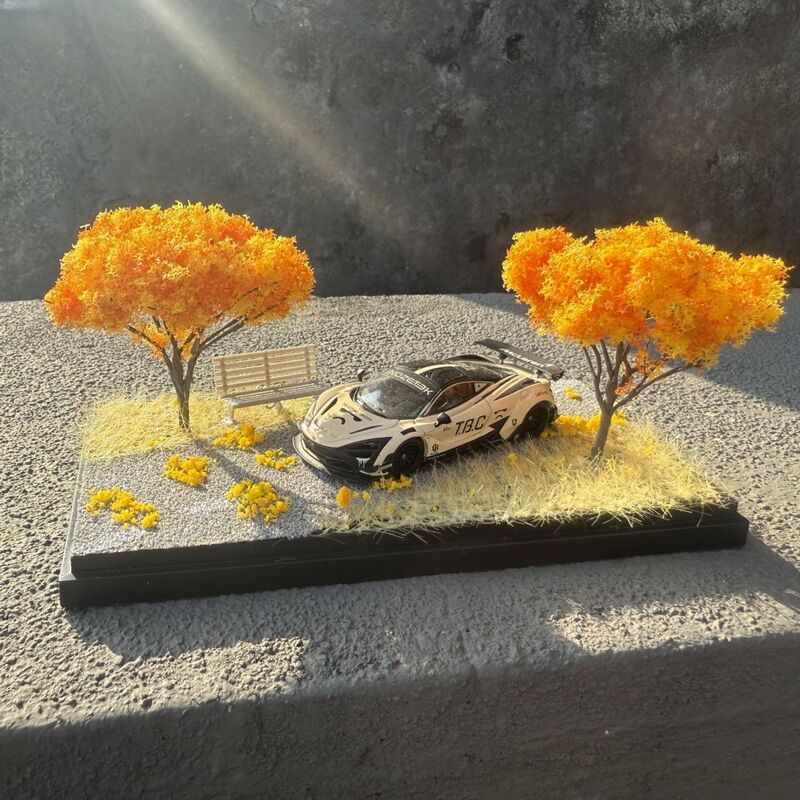 Autumn Scene Small Scale Car Model Scene Acrylic Display Box Model Gift for Girlfriend to Give Boyfriend or Best Friend on Birthday Autumn Scene Small Scale Car Model Scene Acrylic Display Box Model Gift for Girlfriend to Give Boyfriend or Best Friend on Birthday
